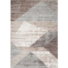 Carpet KIGALI-2, 100x150cm, blue/brown rhomb