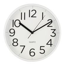 Wall clock TIEMPO D30cm, white