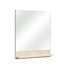Bathroom mirror with shelf 09, 60x10xH68cm, light brown