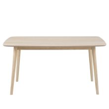 Söögilaud NAGANO 150x80xH75,5cm, tamm/beež