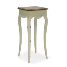 Lillepostament SAMIRA 36x36xH81cm, antiikvalge/naturaalne