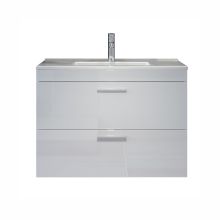 Washbasin cabinet with washbasin DEVON 81x47xH59cm, white high gloss