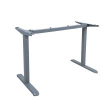 Table leg ERGO LIGHT with 1 motor, silver grey