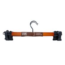 Cloth hangers for skirt 3pcs, brown