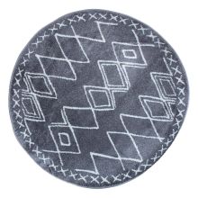 Vaip SANFORD-1, D160cm, tumehall/valge