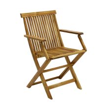 Chair FINLAY 54x57xH86cm with armrests, acacia