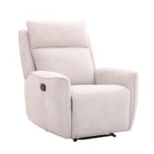 Recliner armchair MAREN with manual mechanism, beige