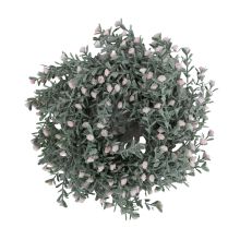 Венок FLOWERLY D24см, розовые цветы