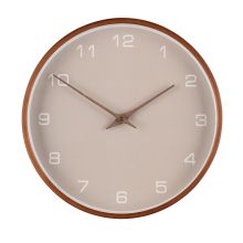 4Living Wall clock Navarra brown/greige 30,5 cm