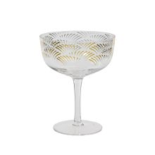 Champagne goblet NOVA H15cm, golden pattern