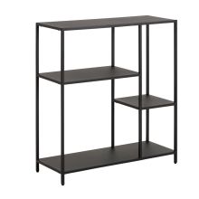 Bookcase NEWCASTLE 79,5x30xH86cm, black