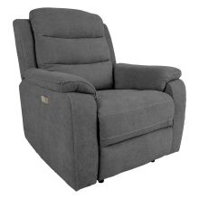 Recliner armchair MIMI with electric mechanism, grey