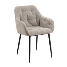 Chair BROOKE with armrests, beige