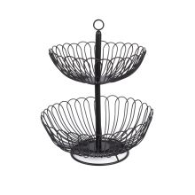 Tiered stand NISSA D32xH38cm, black