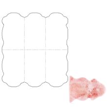 Sheepskin rug MERINO 130x180cm, rosa