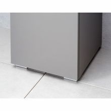 Low legs for bathroom cabinet, silver, 4 pcs