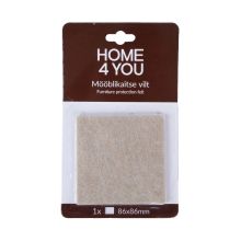 Мебельные накладки для защиты пола 86x86мм x 1шт, бежевый