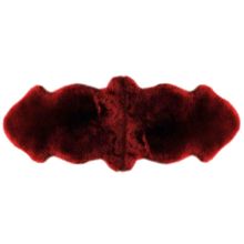 Sheepskin rug MERINO M 2x, 50x180cm, bordeaux