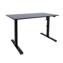 Töölaud ERGO OPTIMAL 1-mootoriga 120x60xH71-116cm, must