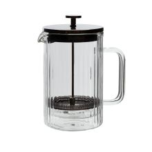 Presskann FRENCH DOUBLE 800ml klaasist topeltseinaga, triip