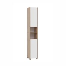 Vannitoakapp JUBA 30x33xH186,5cm, valge/tamm