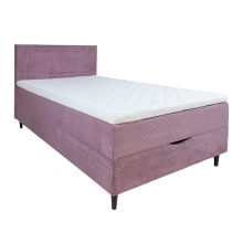 Континентальная кровать LAARA 120x200см, розовaя