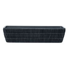 Flower box WICKER 60x19xH15cm, black