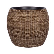 Lillepott WICKER D48xH40cm, helepruun