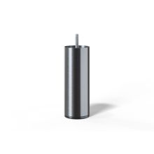 Metal leg cylindrical H14cm, 4pcs, silver