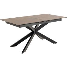 Dining table IRWINE 168/210x90xH76cm, brown