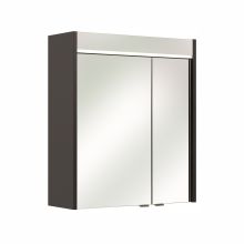 Зеркальный шкаф с LED-светильником 23-I, 60x20xH70см, антрацит