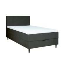 Континентальная кровать LAARA 120x200см, темно-серая