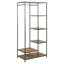 Clothes rack SEAFORD 77x45xH165cm, wild oak