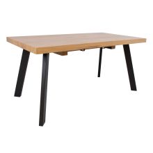 Dining table BRIGIT 159/198x84,5xH77cm, light wood