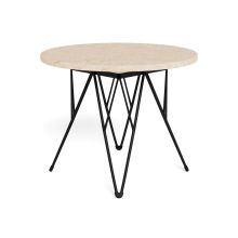 Side table PRUNUS D55xH41,4cm, beige/black