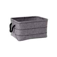 Basket MAX FELT-2, 40x29xH22cm, light grey