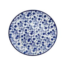 Plate SHION D22cm, blue flowers