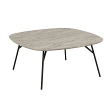 Журнальный столик CARACAS 90x90xH40см, серый