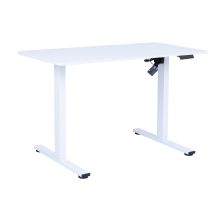 Письменный стол ERGO FIT с 1 мотором 120x60xH71,5-116см, белый