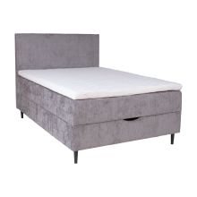 Континентальная кровать LAARA 120x200см, серая