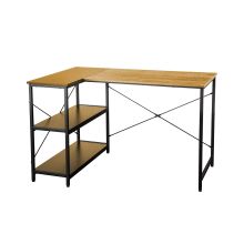 Desk HEDVIG 120x80xH76cm, oak/black