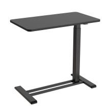 Töölaud ERGO ühe jalaga 70x40xH66-106cm, manuaalne, must