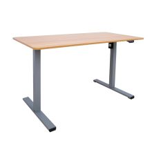 Письменный стол ERGO OPTIMAL с 1 мотором 120x60xH71-116см, дуб/серебристо-серый