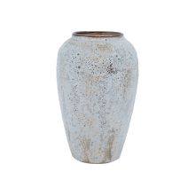 Vase TITAN STONE D17xH29cm, beige