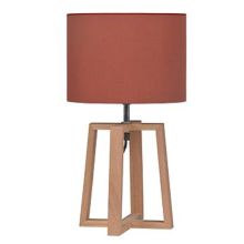 Table lamp WOODEN H44,5cm, red