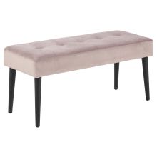 Bench GLORY 95x38xH45cm, dusty rose