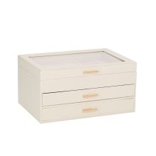Jewelry box SEZANE 26,5x18xH13,5cm, white