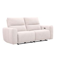 Recliner sofa MATIAS 3-seater with electric mechanism, light beige