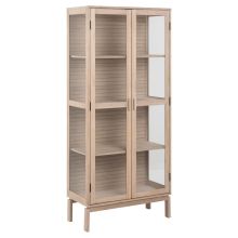 Vitriinkapp LINLEY 80x40xH180cm, beež