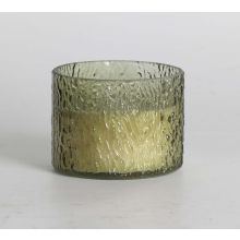 Scented candle in glass NATURE GREEN H7,5cm, Tranquil Summer